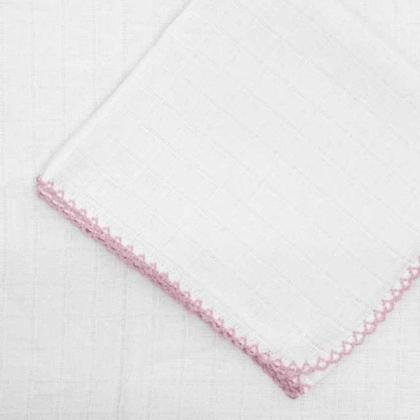 Imagem de Kit 6Pçs Enxoval Cueiro+Toalha De Pano+Toalha De Banho Rosa