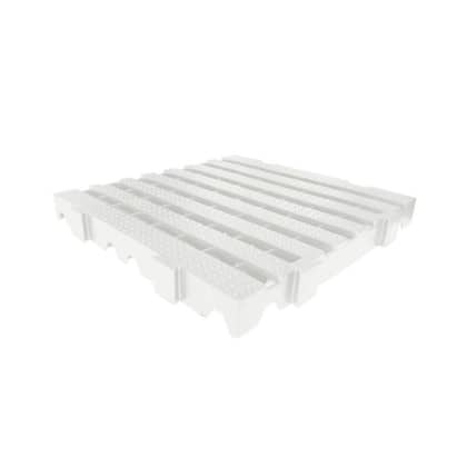 Imagem de Kit 6un Estrado para Câmara Frigorífica Reforçado Croplastic 40x40x4,5cm Branco