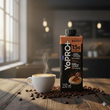 Imagem de Kit 6und YoPRO UHT Energy Boost Cappuccino 250g 15g Proteína