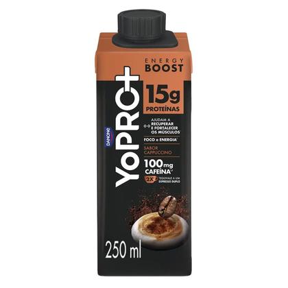 Imagem de Kit 6und YoPRO UHT Energy Boost Cappuccino 250g 15g Proteína