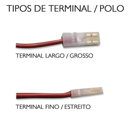 Imagem de Kit 6Vela Interruptor Para Fogão Atlas Curta Terminal Grosso