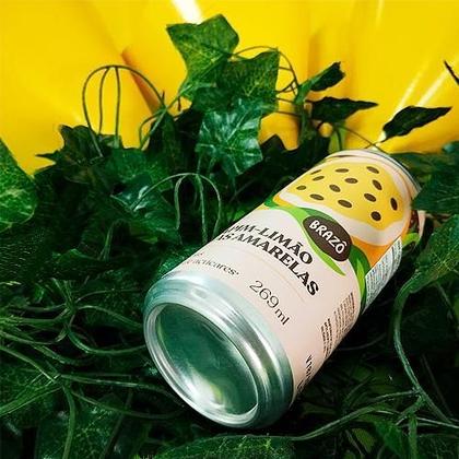 Imagem de Kit 6X: Chá Capim Limão Frutas Amarelas Gaseificado Brazô