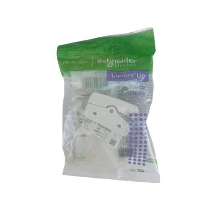 Imagem de Kit 6x Interruptor Branco Simples Lunare Up Schneider S40010