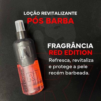 Imagem de kit 6x Loção Pós Barba red edition R7 200ml alfalooks