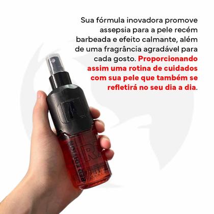 Imagem de kit 6x Loção Pós Barba red edition R7 200ml alfalooks