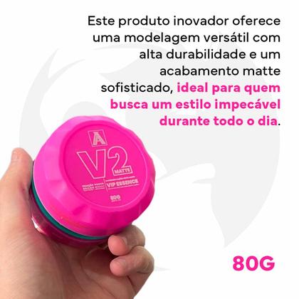 Imagem de Kit 6x Pasta Cabelo Matte Vip Essence V2 80g Alfa Look's