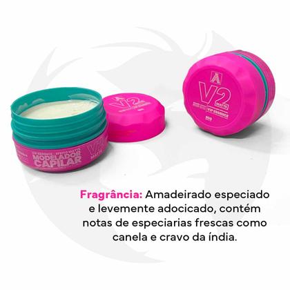 Imagem de Kit 6x Pasta Cabelo Matte Vip Essence V2 80g Alfa Look's