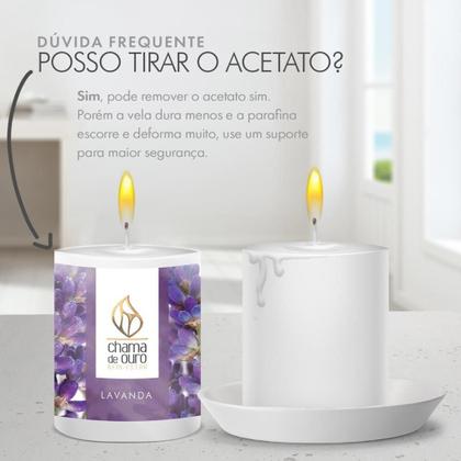 Imagem de Kit 6x Vela Aromática Vela Perfumada 60g - Lavanda