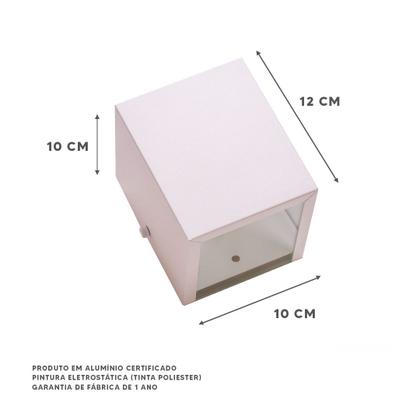 Imagem de Kit 7 Arandela Interno Externo Aluminio +lampada Led 5w 1210