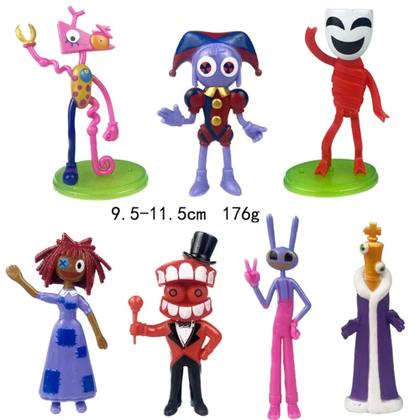 Imagem de Kit 7 Bonecos Jogo Digital Circus Colecionável Pvc Resistente