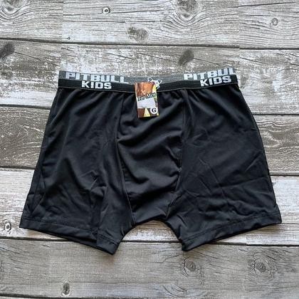 Imagem de Kit 7 Cueca Box Infantil Juvenil Menino Lisa Tamanho 02 A 12 Anos Elástico