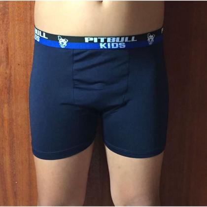 Imagem de Kit 7 Cueca Box Infantil Juvenil Menino Lisa Tamanho 02 A 12 Anos Elástico