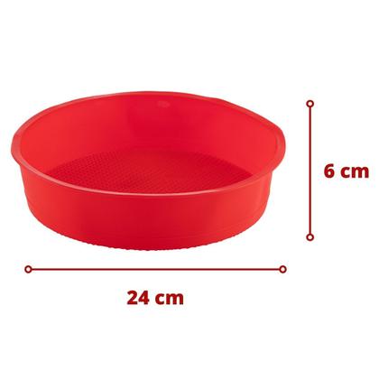 Imagem de Kit 7 Formas Silicone 24cm Redonda Sortida Bolo Sobremesa