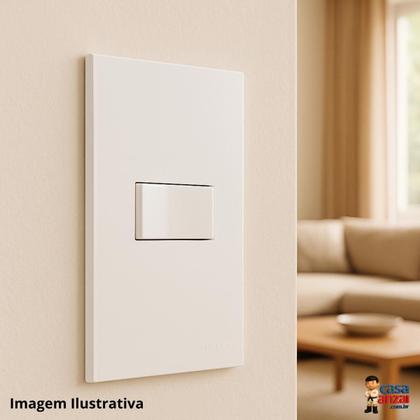 Imagem de Kit 7 Interruptores Simples MG Sleek 10A 4x2 Branco 16017