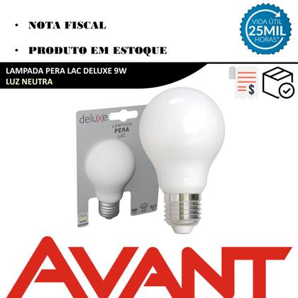 Imagem de Kit 7 Lampada Led Pera Lac 9w Filamento Branco Neutro 4000k E27