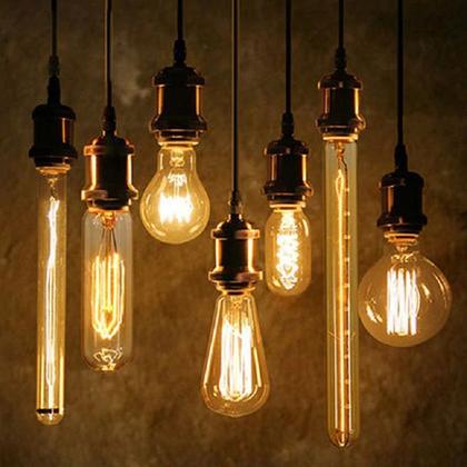 Imagem de Kit 7 Lâmpadas Led Filamento 4W A60 Vintage Retro Luz Âmbar