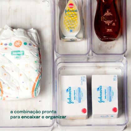 Imagem de Kit 7 Organizador Modular Gaveta Mesa Porta Talher Despensa