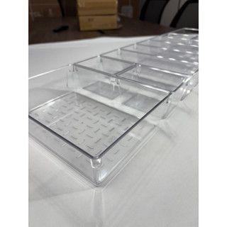 Imagem de Kit 7 Organizadores Multiuso para Gavetas, Armários, Geladeiras, Pote Acrílico Cristal Rebirth