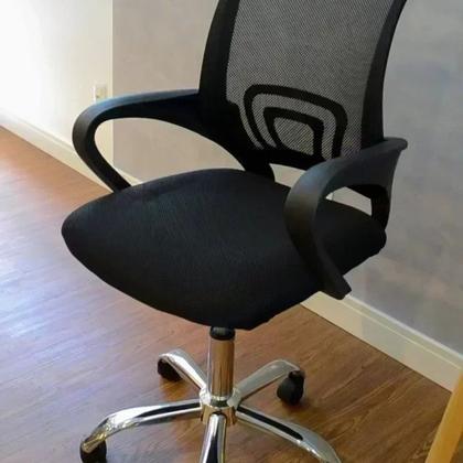 Imagem de Kit 7 Peças com Uma Mesa de Reunião e 6 Cadeiras de Escritório Tela Mesh Espresso Móveis