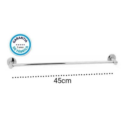 Imagem de Kit 7 peças De Inox Para Banheiro - Conjunto acessorios para Banheiro