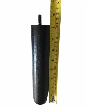 Imagem de Kit 7 Pés Cama Box 20cm Moveis, Resistente Madeira Preto Pé