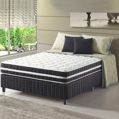 Imagem de Kit 7 Pés Para Cama Box Casal Pezinhos 6cm Preto em Madeira