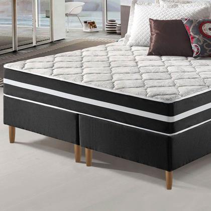 Imagem de Kit 7 Pés Para Móveis Cama Casal Pé Para Cama Box Em Madeira