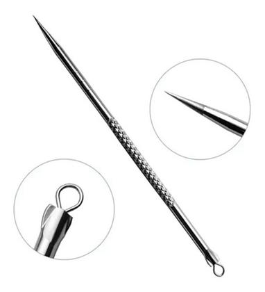 Imagem de Kit 7 Pinças Extrator De Cravos e Espinhas  Profissional Com Estojo