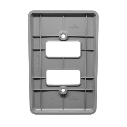 Imagem de Kit 7 Placa Espelho 4x2 2 Posto Silentoque 8506 Cor Cinza