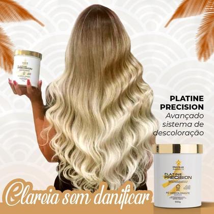 Imagem de Kit 7 Pó Descoloante Precision Platine White Dyusar 500G