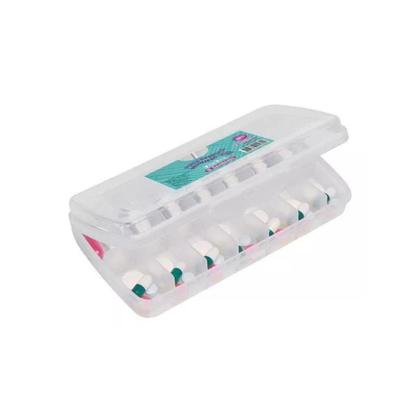 Imagem de Kit 7 Porta Comprimidos Noite e Dia Organizador Semanal de Medicamentos Sanremo Prático