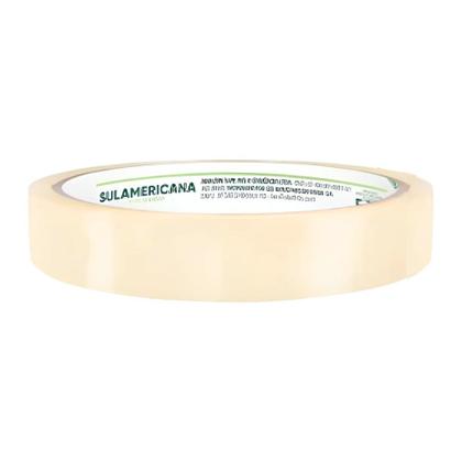 Imagem de Kit 7 Rolos de Fita Adesiva Acrílica Transparente 18mm x 40m Alta Aderência Versátil Resistente - SulAmericana