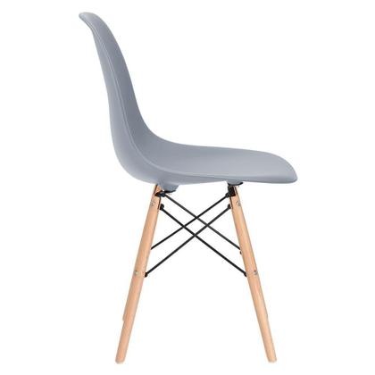 Imagem de Kit - 7 x cadeiras Charles Eames Eiffel DSW - Base de madeira clara