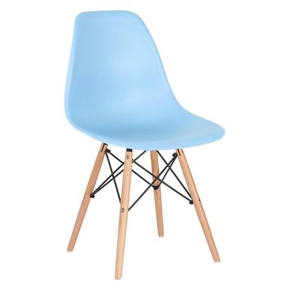 Imagem de Kit - 7 x cadeiras Charles Eames Eiffel DSW - Base de madeira clara