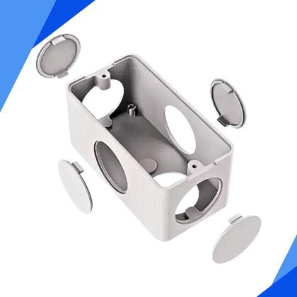 Imagem de Kit 70 CONDULETE 5 ENTRADAS 1/2'' 3/4'' BRANCO com Tampa