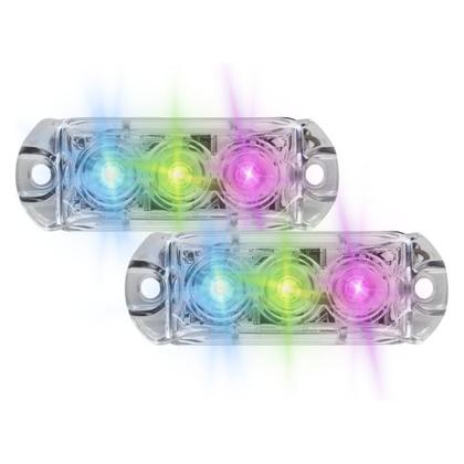 Imagem de Kit 70 Faróis Led Strobo Ajk Rgb Digital 6w Endereçável