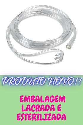 Imagem de Kit 7x Mangueira De Silicone Para Tubo De Oxigênio Cânula nasal tipo óculos