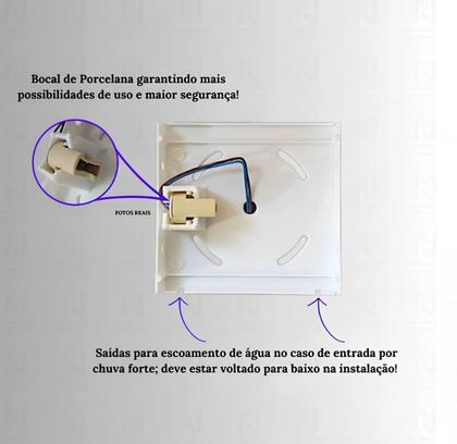Imagem de Kit 8 Arandelas 2 frisos 2 fachos  Para Fachadas e Jardins , Luminária Decorativa para Parede Externa e Interna Corredor, Jardim, Muro e Piscina