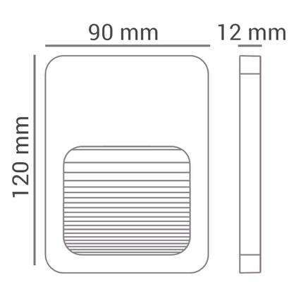 Imagem de Kit 8 Balizador Fit 2W 3000K Bivolt IP65 Branco em ABS