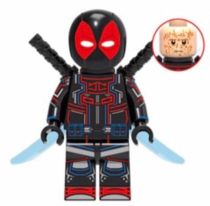 Imagem de Kit 8 Bonecos Blocos De Montar Super Coleção Deadpool