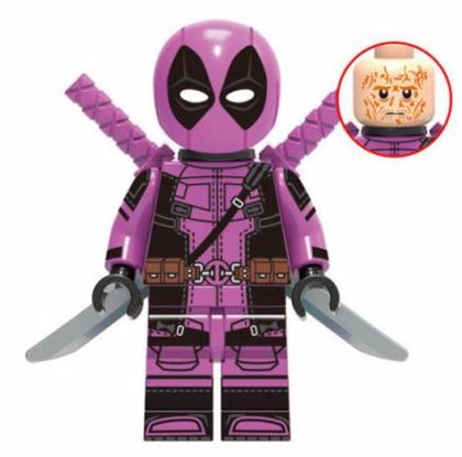 Imagem de Kit 8 Bonecos Blocos De Montar Super Coleção Deadpool