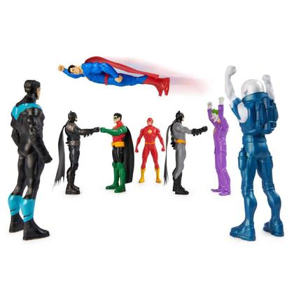 Imagem de Kit 8 Bonecos Heróis e Vilões da DC de 15cm Batman - Sunny