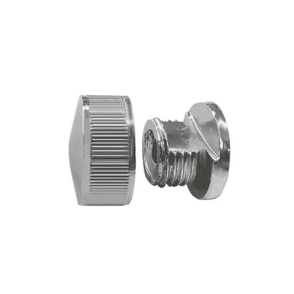 Imagem de Kit 8 Botão Francês Suporte ABS P/ Espelho + Bucha Parafuso