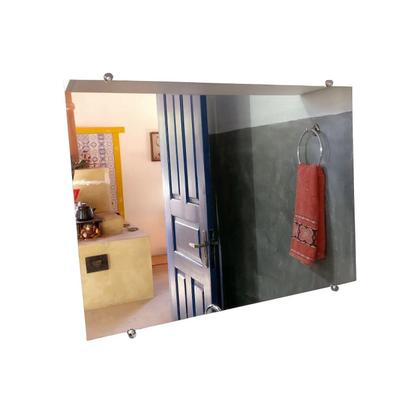 Imagem de Kit 8 Botão Francês Suporte ABS P/ Espelho + Bucha Parafuso