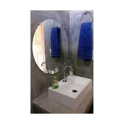 Imagem de Kit 8 Botão Francês Suporte ABS P/ Espelho + Bucha Parafuso