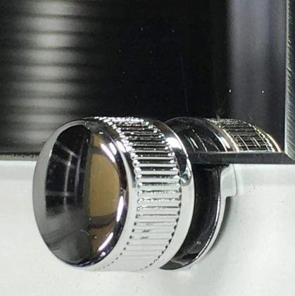Imagem de Kit 8 Botão Francês Suporte Abs P/ Espelho