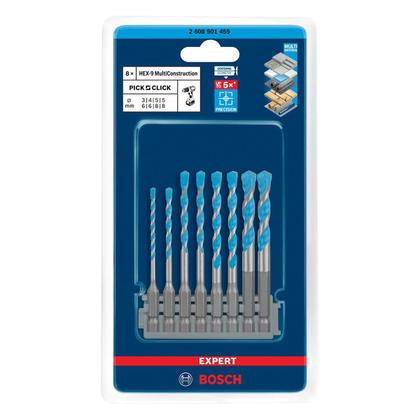 Imagem de Kit 8 Brocas Para Porcelanato Expert 3/4/5/5/6/6/8/8 Bosch