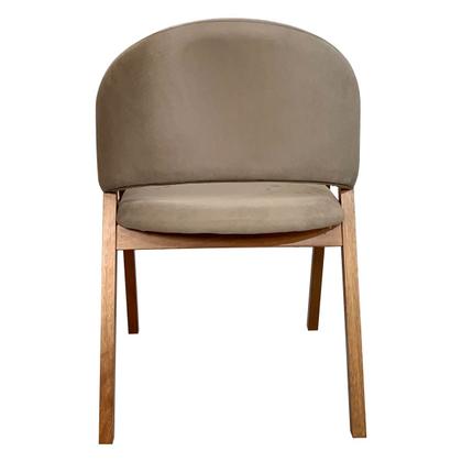 Imagem de Kit 8 Cadeiras de Jantar Madeira Maciça Amêndoa Ravena Estofada Suede Bege CCS