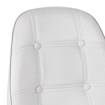 Imagem de Kit 8 cadeiras estofadas Charles Eames Eiffel Botonê com pés de metal cromado