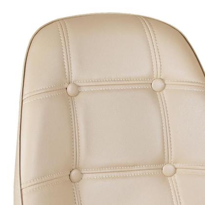 Imagem de Kit 8 cadeiras estofadas Charles Eames Eiffel Botonê com pés de metal cromado